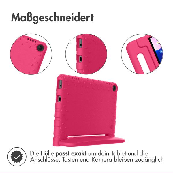 imoshion Schutzhülle mit Handgriff kindersicher für das Lenovo Tab M10 (3rd gen) - Rosa