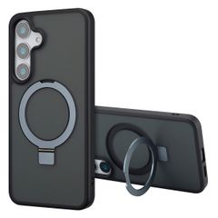 Accezz Ring Stand Backcover mit MagSafe für das Samsung Galaxy S25 Plus - Schwarz