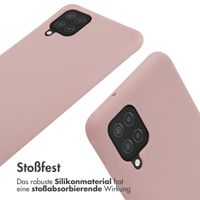 imoshion SilikonHülle mit Band Samsung Galaxy A12 - Sand Pink