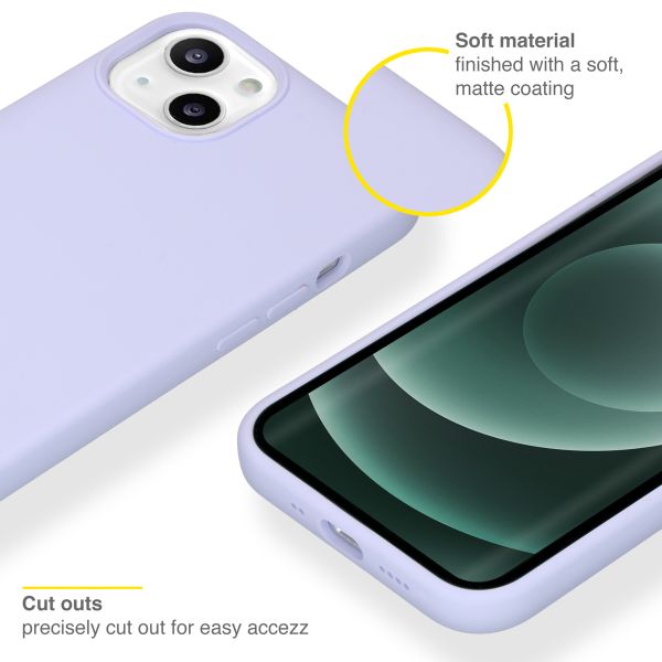 Accezz Liquid Silikoncase Apple iPhone 13 Mini - Violett