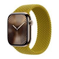 Apple Geflochtenes Solo Loop für  Apple Watch Series 1 - 9 / SE (38/40/41 mm) | Series 10 / 11 (42 mm) - Größe 6 - Chartreuse