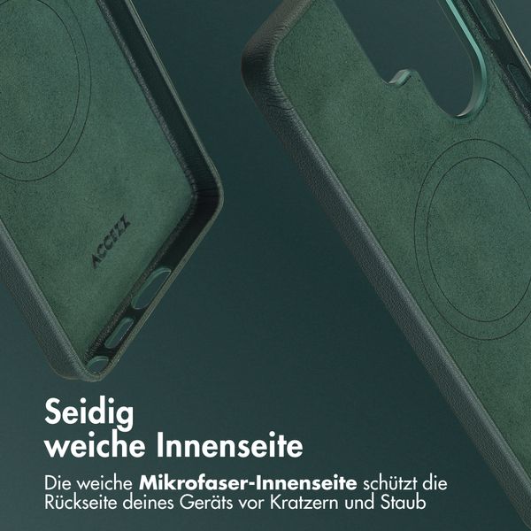 Accezz MagSafe Leather Backcover Samsung Galaxy S26 Ultra - Cedar Green