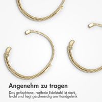 imoshion Magnetisches Milanaise Armband für das  Samsung Galaxy Watch 8 (40/44mm) / Classic (46mm) - Gold