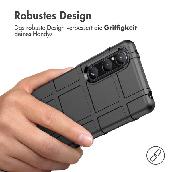 imoshion Rugged Shield Backcover für das Sony Xperia 1 V - Schwarz