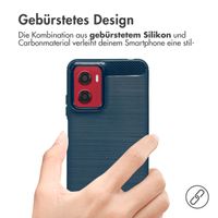 imoshion Brushed Back Cover Motorola Moto G05 / E15 - Dunkelblau