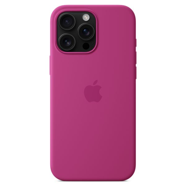 Apple Silikon-Case MagSafe für das iPhone 16 Pro Max - Fuchsia