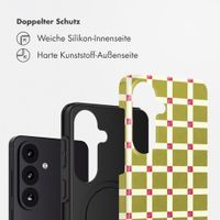 Selencia Vivid Back Cover Samsung Galaxy S26 - Check This Olive