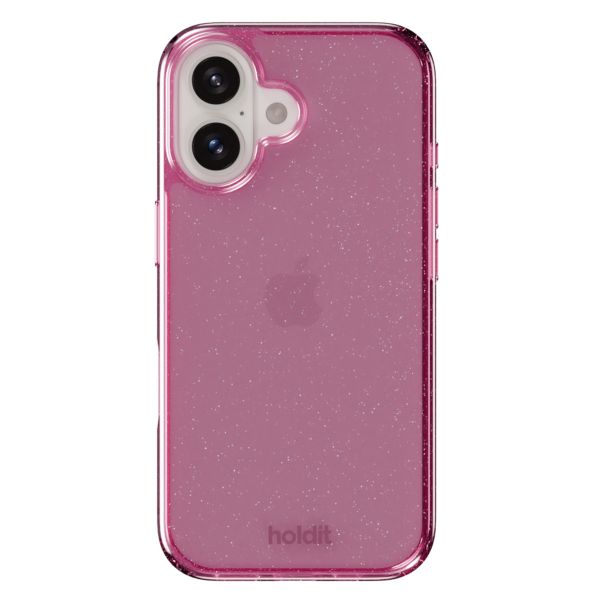 Holdit Glitzer Case für das iPhone 16 - Pink