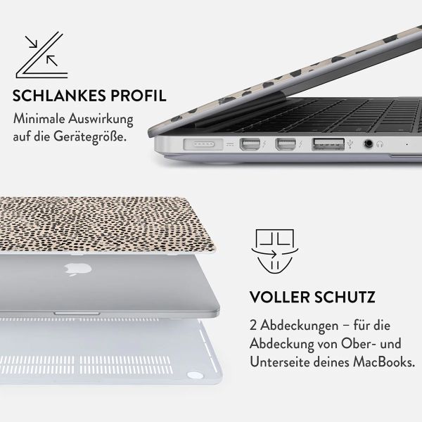 Burga Hardshell Hülle Apple MacBook Air 13 Zoll (2022 / 2024 M3 chip / 2025 M4 chip) - Almond Latte