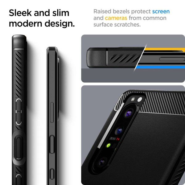 Spigen Rugged Armor Case Sony Xperia 1 III - Schwarz