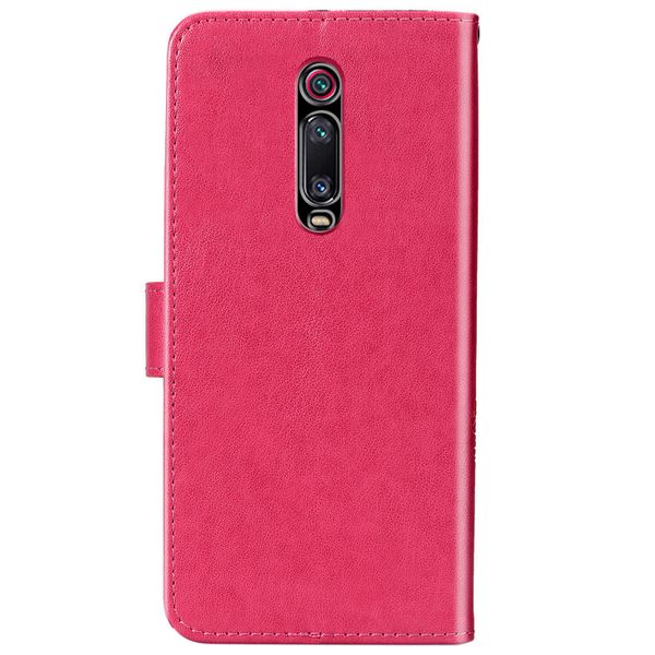 Kleeblumen Klapphülle Fuchsia für Xiaomi Mi 9T (Pro)