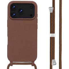 imoshion SilikonHülle mit Band Apple iPhone 18 Pro Max / 17 Pro Max - Braun