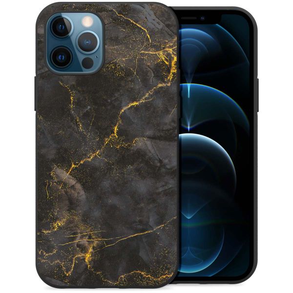 imoshion Design Hülle für das iPhone 12 (Pro) - Black Marble