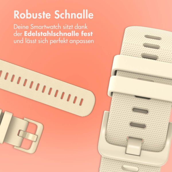 imoshion Sport-Silikonarmband mit Schnalle - Universelle 20 mm Anschluss - Beige