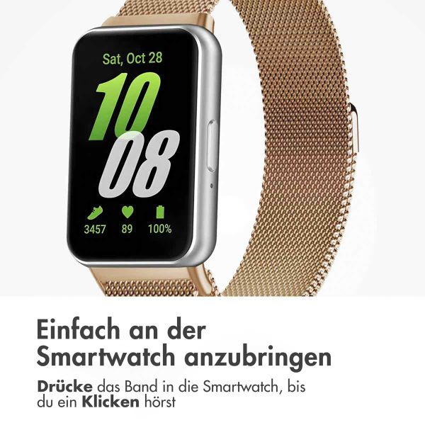 imoshion Mailändische Magnetarmband für das Samsung Galaxy Fit 3 - Roségold