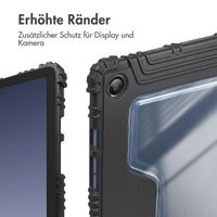 Accezz Rugged Trifold Klapphülle Samsung Galaxy Tab A9 Plus - Dunkelblau