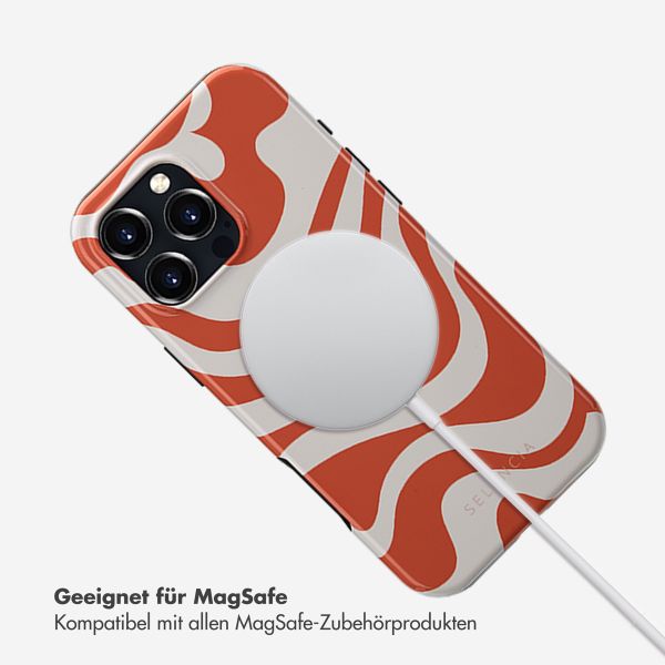 Selencia Vivid Rückabdeckung mit MagSafe Apple iPhone 16 Pro Max - Dream Swirl Orange