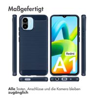 imoshion Brushed Back Cover Xiaomi Redmi A1 / A2 - Dunkelblau