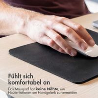 imoshion Mauspad - Kunstleder-Mauspad - 21 x 26 cm - Schwarz