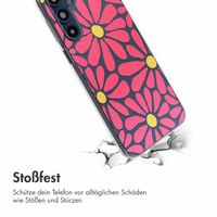 imoshion  Design Hülle für das Samsung Galaxy A16 - Dusty Rose Flowers Connect