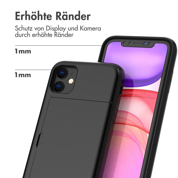imoshion Backcover mit Kartenfach Apple iPhone 11 - Schwarz