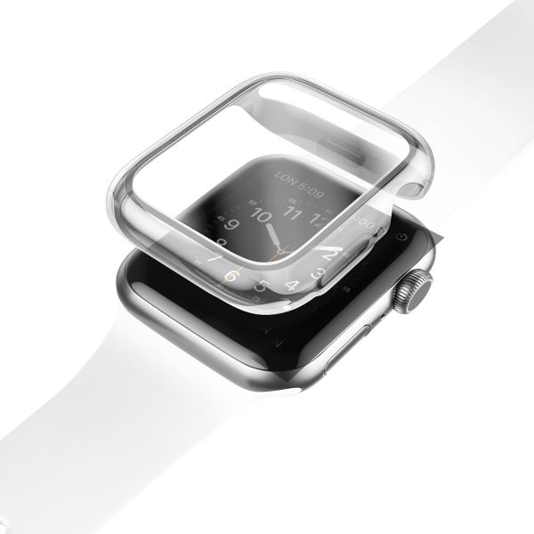 Uniq Garde Hybrid Apple Watch Hülle mit Displayschutz für die Apple Watch 4-6 / SE - 40 mm - Dove (Clear)