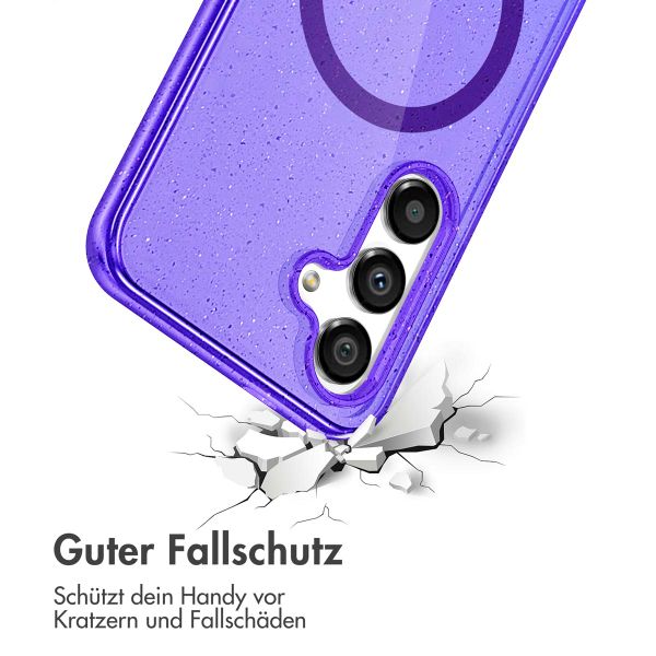 imoshion Sparkle Back Cover mit MagSafe Samsung Galaxy S25 Plus - Violett