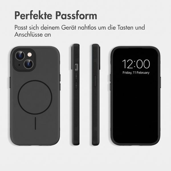 imoshion Color Backcover mit Thin MagSafe Ring Apple iPhone 15 - Schwarz