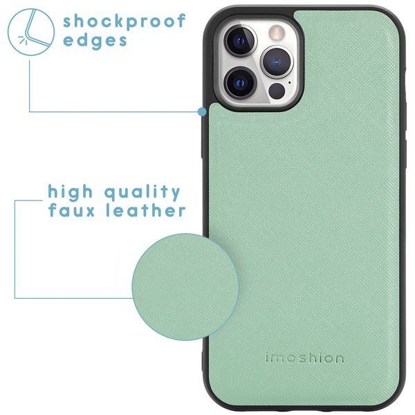 imoshion Luxuriöse Portemonnaie-Klapphülle iPhone 12 (Pro) - Grün