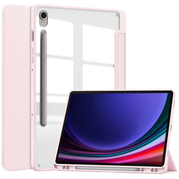 imoshion Trifold Hardcase Klapphülle Samsung Galaxy Tab S9 11.0 Zoll - Rosa