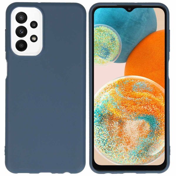 imoshion Color TPU Hülle Schwarz für Samsung Galaxy A23 (5G) - Dunkelblau