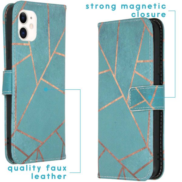 imoshion Design TPU Klapphülle für das iPhone 11 - Blue Graphic