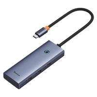 Baseus UltraJoy 5-in-1 USB-C Hub - 4K 30Hz - 100 Watt Aufladen - Dockingstation - Space Grey