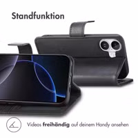 imoshion Luxuriöse Klapphülle Apple iPhone 17 - Schwarz