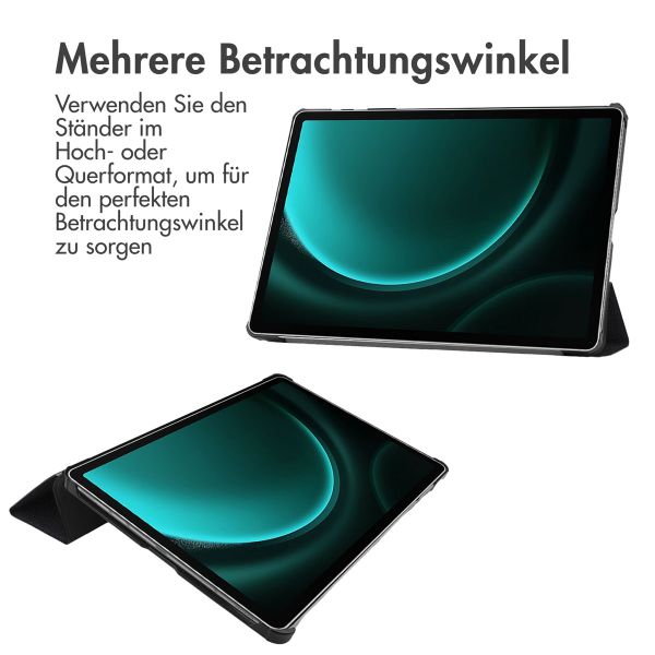 imoshion Design Trifold Klapphülle für das Samsung Tab S10 Plus / Tab S9 Plus / Tab S9 FE Plus - Don't touch