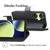 imoshion Luxuriöse Klapphülle OnePlus Nord CE 3 / CE 3 Lite - Schwarz
