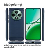 imoshion Brushed Back Cover für das Oppo Reno 12F 5G - Dunkelblau