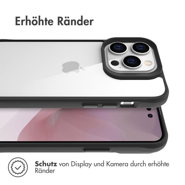 imoshion Rugged Hybrid Case für das Apple iPhone 14 Pro - Schwarz / Transparent