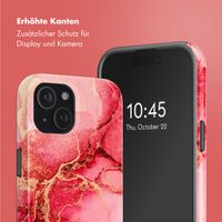 Selencia Vivid Tough Back Cover mit MagSafe für das iPhone 15 - Rosy Marble