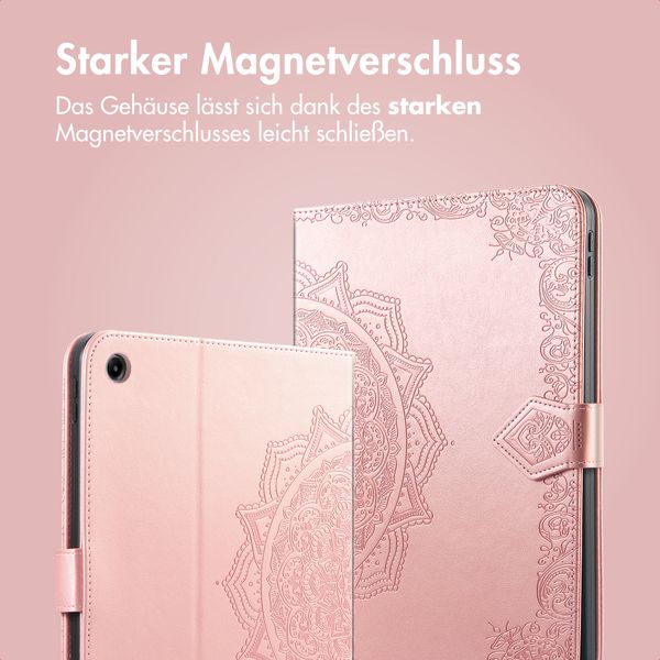 imoshion Mandala Klapphülle Samsung Galaxy Tab A11 Plus - Rose Gold