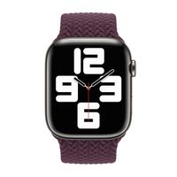 Apple Geflochtenes Solo Loop für das  Apple Watch | 44/45/46/49 mm - Größe 12 - Dark Cherry