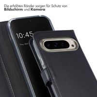 Selencia Echtleder Klapphülle Google Pixel 9 / 9 Pro - Schwarz