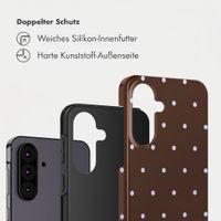 Selencia Vivid Back Cover Samsung Galaxy A37 (5G) - Happy Dots Chocolate