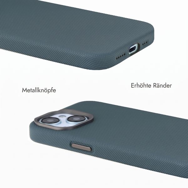 Accezz Mesh Backcover mit MagSafe Apple iPhone 15 - Dunkelblau