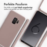 imoshion Silikonhülle mit Band für das Samsung Galaxy S9 - Sand Pink