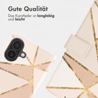 imoshion Design Klapphülle Apple iPhone 16 - Beige Graphic