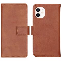 imoshion Luxuriöse Klapphülle Apple iPhone 12 Mini - Braun
