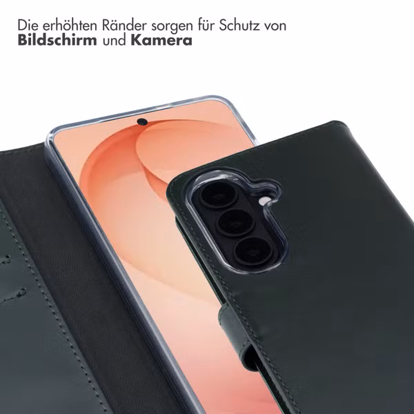 Selencia Echtleder Klapphülle Samsung Galaxy S26 Plus - Grün