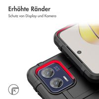 imoshion Rugged Shield Backcover für das Motorola Moto G73 - Schwarz