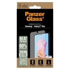 PanzerGlass All-in-One Ultra-Wide Fit Antibakterieller Displayschutz für das Samsung Galaxy S25 Plus